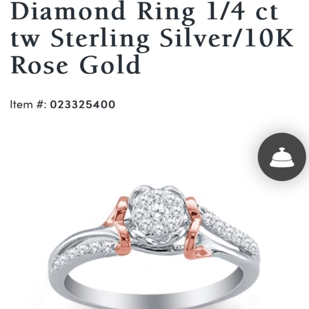 1/4 ct Diamond Ring / Sterling Silver / Jared